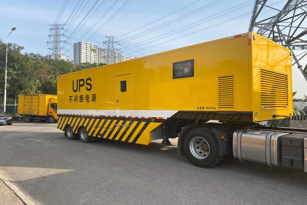 内丘发电机租赁施工现场